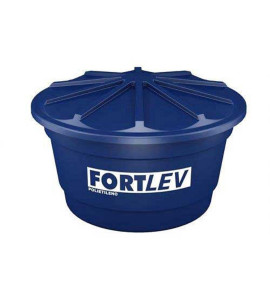 Caixa de Água Polietileno 1500L Tampa Encaixe Azul Fortlev