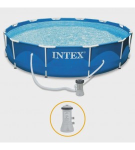 Piscina Intex 4.485 Litros Estrutural Azul Com Bomba Filtrante