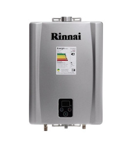 Aquecedor de Água Rinnai E21 Digital - Vazão 21 Litros - Prata - Gás gn