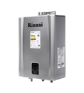 Aquecedor de Água Rinnai E21 Digital - Vazão 21 Litros - Prata - Gás gn